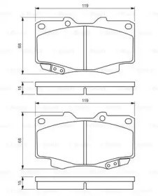 0986494497 BOSCH Колодки тормозные передние дисковые купить в Тернополь