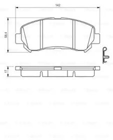 0986494501 BOSCH Колодки тормозные передние дисковые купить в Каменское