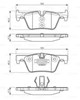 Колодки на тормоз задний дисковый 0986494554 BOSCH