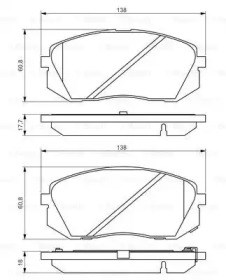 0986494559 BOSCH Передние тормозные колодки купить в Чернигов
