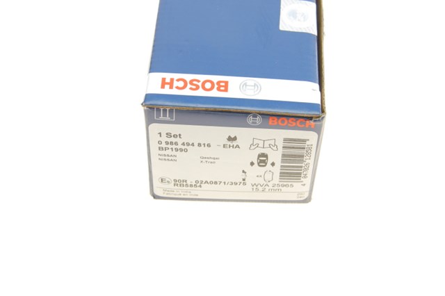BOSCH 0986494816 Колодки тормозные задние дисковые в наличии Запорожье