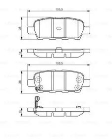 0986495089 Колодки тормозные задние дисковые купить Днепр