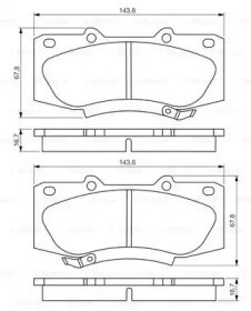 BOSCH 0986495352 Передние тормозные колодки в наличии Сумы