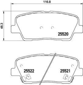 BOSCH 0986495370 Задние тормозные колодки в наличии Ровно
