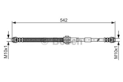 1987476325 BOSCH Шланг тормозной передний купить в Николаев