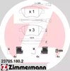 Передние тормозные колодки 237051802 ZIMMERMANN