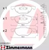 Колодки тормозные передние дисковые 237201751 ZIMMERMANN