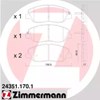 Колодки тормозные 243511701 ZIMMERMANN