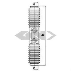 3012001 LEMFORDER Пыльник рулевого механизма (рейки) купить в Николаев