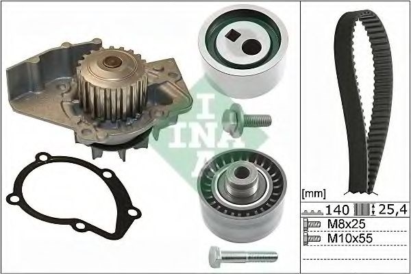 INA 530044030 Ремень ГРМ, комплект в наличии Житомир