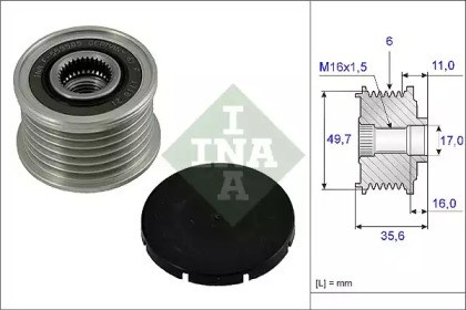 INA 535001610 Шкив генератора в наличии Ужгород