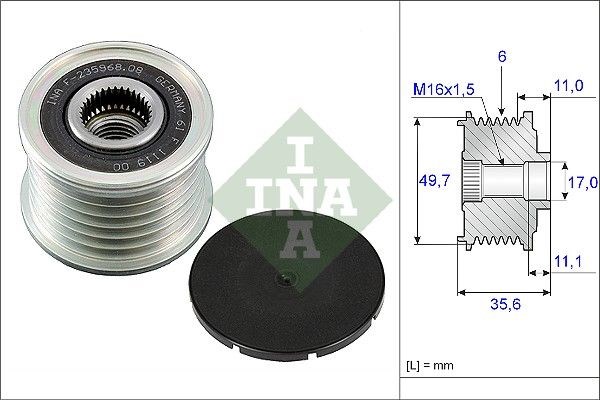 INA 535008610 Шкив генератора в наличии Киев