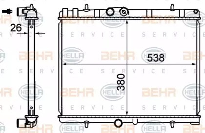 63606A NISSENS Радиатор охлаждения двигателя купить в Житомир