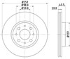 Тормоз дисковый передний BG2830 DELPHI