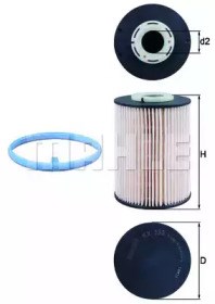 MAHLE KX393D Топливный фильтр в наличии Киев