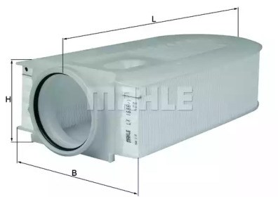 LX16861 MAHLE Фильтр воздушный купить в Чернигов