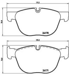 BREMBO P06049 Колодки тормозные передние дисковые в наличии Чернигов
