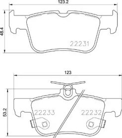 P24201 BREMBO Колодки тормозные задние дисковые купить в Житомир