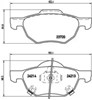 Передние тормозные колодки P28036 BREMBO