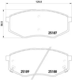 P30055 Передние тормозные колодки купить Ужгород