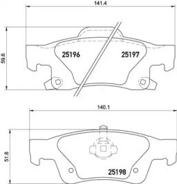 P37016 BREMBO Колодки тормозные задние дисковые купить в Хмельницкий
