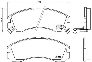 P54017 Передние тормозные колодки купить Запорожье