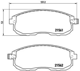 P56065 BREMBO Передние тормозные колодки купить в Тернополь