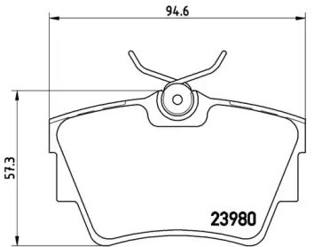P59041 Колодки тормозные задние дисковые купить Львов