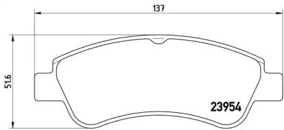 P61066 BREMBO Передние тормозные колодки купить в Тернополь