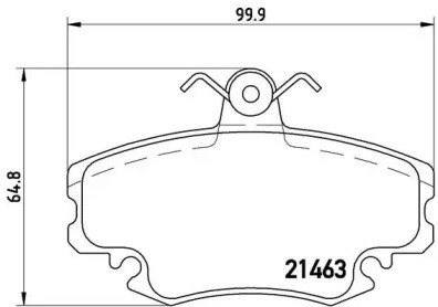BREMBO P68008 Колодки тормозные передние дисковые в наличии Черкассы