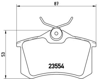 P68024 BREMBO Задние тормозные колодки купить в Хмельницкий