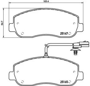 P68062 BREMBO Передние тормозные колодки купить в Черновцы