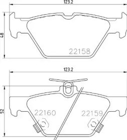 P78026 BREMBO Колодки тормозные задние дисковые купить в Хмельницкий