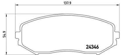 P79018 BREMBO Колодки тормозные передние дисковые купить в Николаев