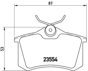 BREMBO P85020 Колодки тормозные задние дисковые в наличии Чернигов