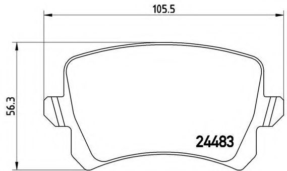 BREMBO P85109 Колодки тормозные задние дисковые в наличии Львов