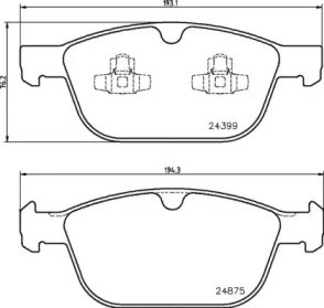 BREMBO P86023 Передние тормозные колодки в наличии Тернополь