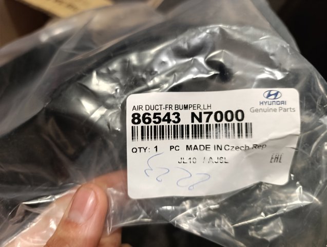 Дефлектор переднего бампера, левый 86543N7000 HYUNDAI