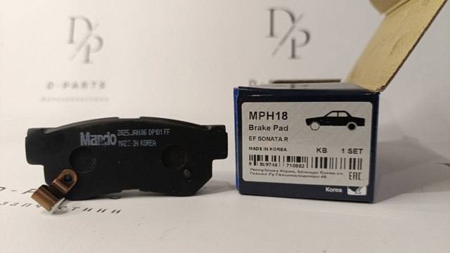 Колодки на тормоз задний дисковый MPH18 MANDO
