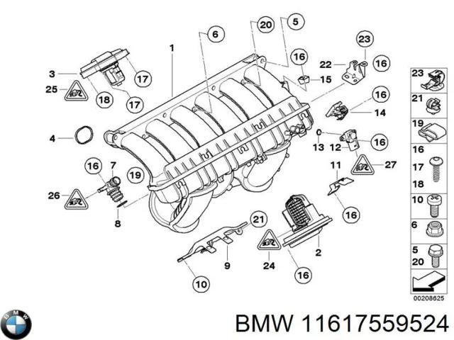 BMW 11617559524 Впускной коллектор в наличии Черкассы
