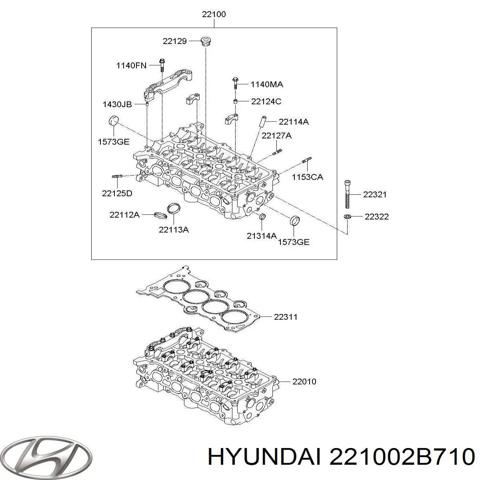 HYUNDAI 221002B710 ГБЦ в наличии Одесса