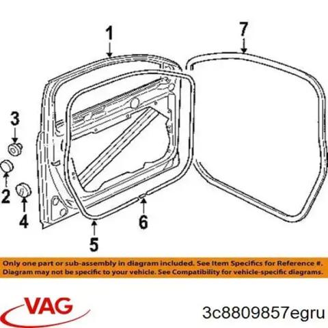 3C8809857EGRU VAG Лючок бензобака (топливного бака) купить в Житомир