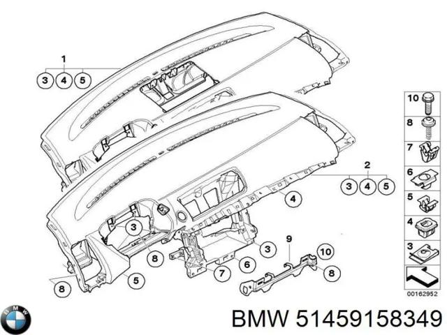 51459158349 BMW Панель салона передняя "торпедо" купить в Ужгород