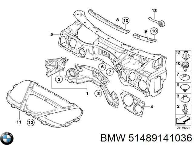 BMW 51489141036 Шумоизоляция капота в наличии Черкассы