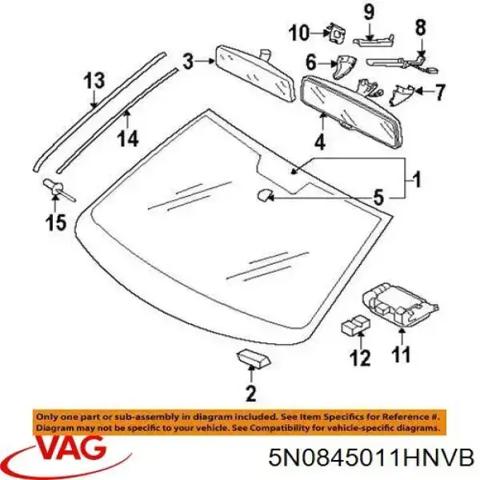 5N0845011HNVB Стекло лобовое  купить Кривой Рог