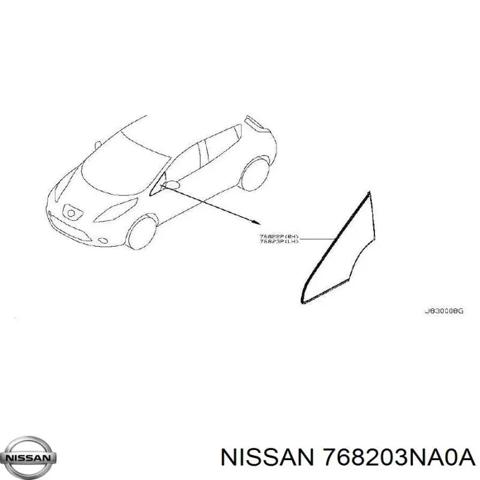 768203NA0A NISSAN Стекло-форточка двери передней правой купить в Павлоград