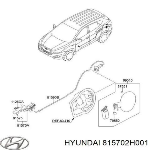 815702H001 HYUNDAI Ручка открывания замка (лючка) бензобака купить в Винница