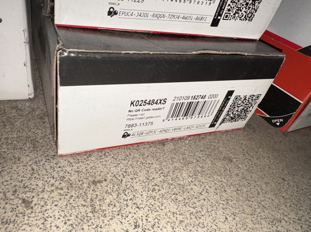 K025484XS GATES Ремень ГРМ, комплект купить в Полтава
