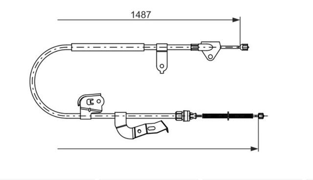 BOSCH 1987477952 Трос ручника в наличии Ровно