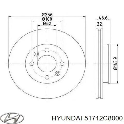 51712C8000 Диск тормозной передний купить Сумы